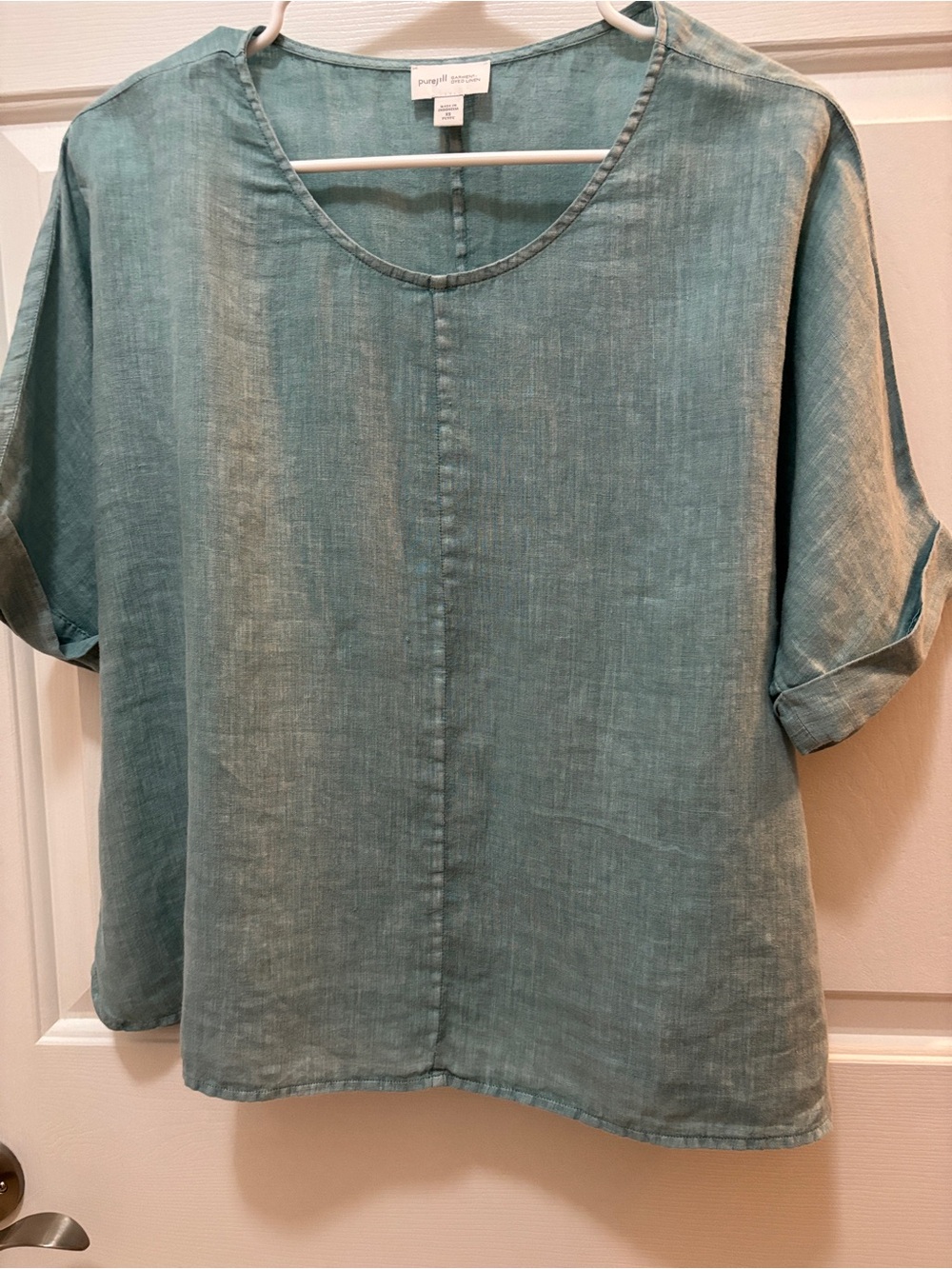 J.Jill  Short Sleeve Tunic in Green Size XS